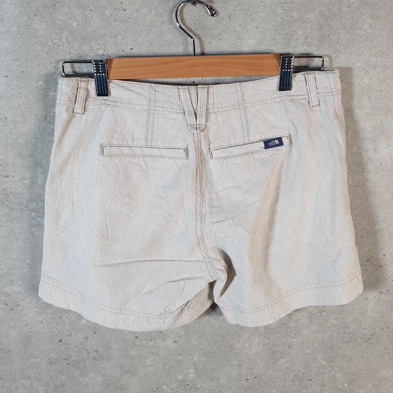 Vintage The North Face TNF Shorts Jorts Chino Cargo Womens UK10 Brown Baggy Cotton