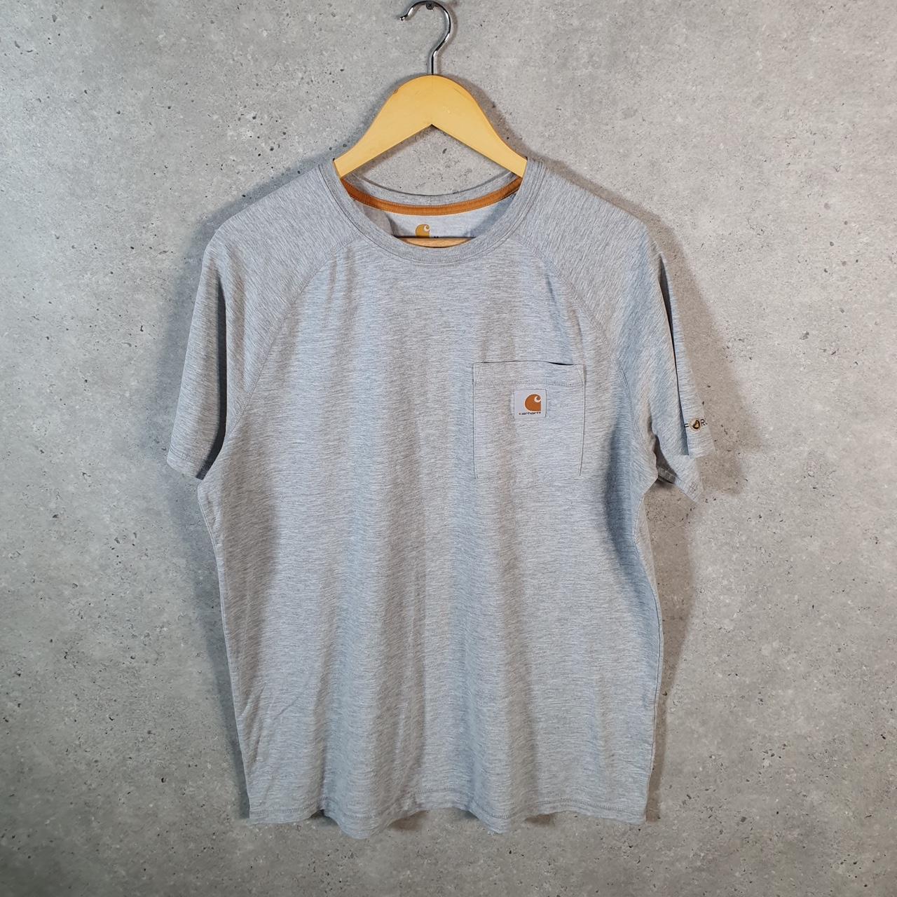 Vintage Carhartt Pocket T Shirt Men’s Medium Grey Workwear Chore Utility Relaxed Fit C9211
