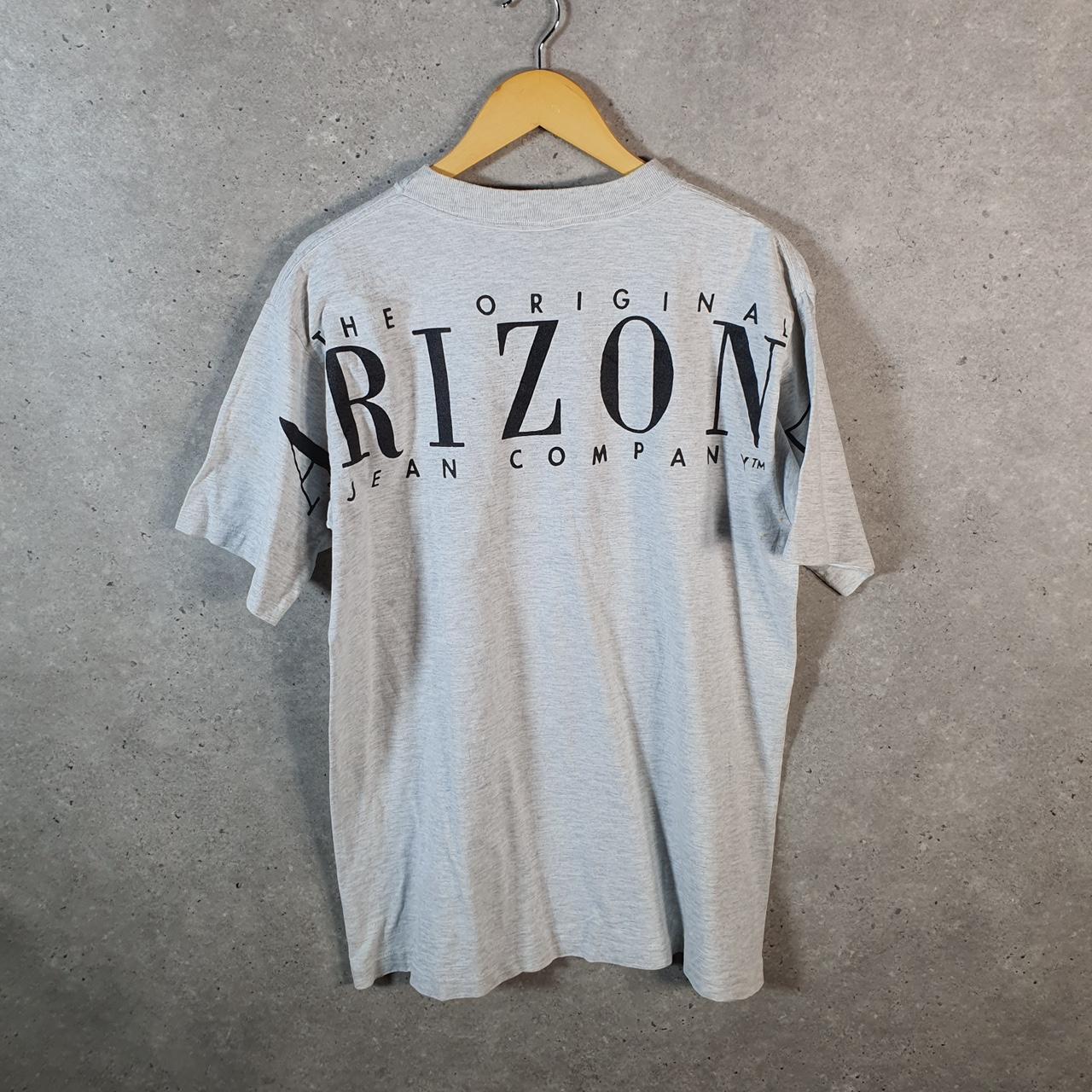 Vintage Original Arizona Jean Company 90s USA Single Stitch T Shirt Men’s Large Grey