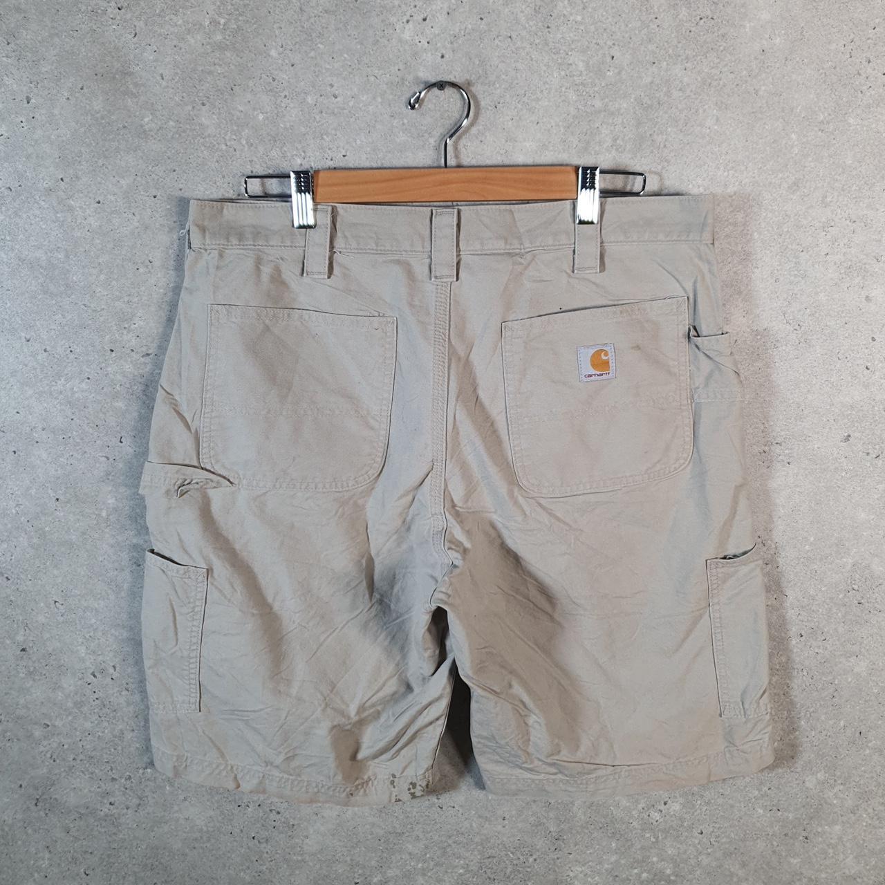 Vintage Carhartt Baggy Carpenter Shorts Jorts Cargo Men’s W36 Brown Original Fit Workwear Big Fish Vintage