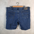 Vintage Wrangler Denim Shorts Jorts Cargo Men’s W42 Blue Baggy Cotton