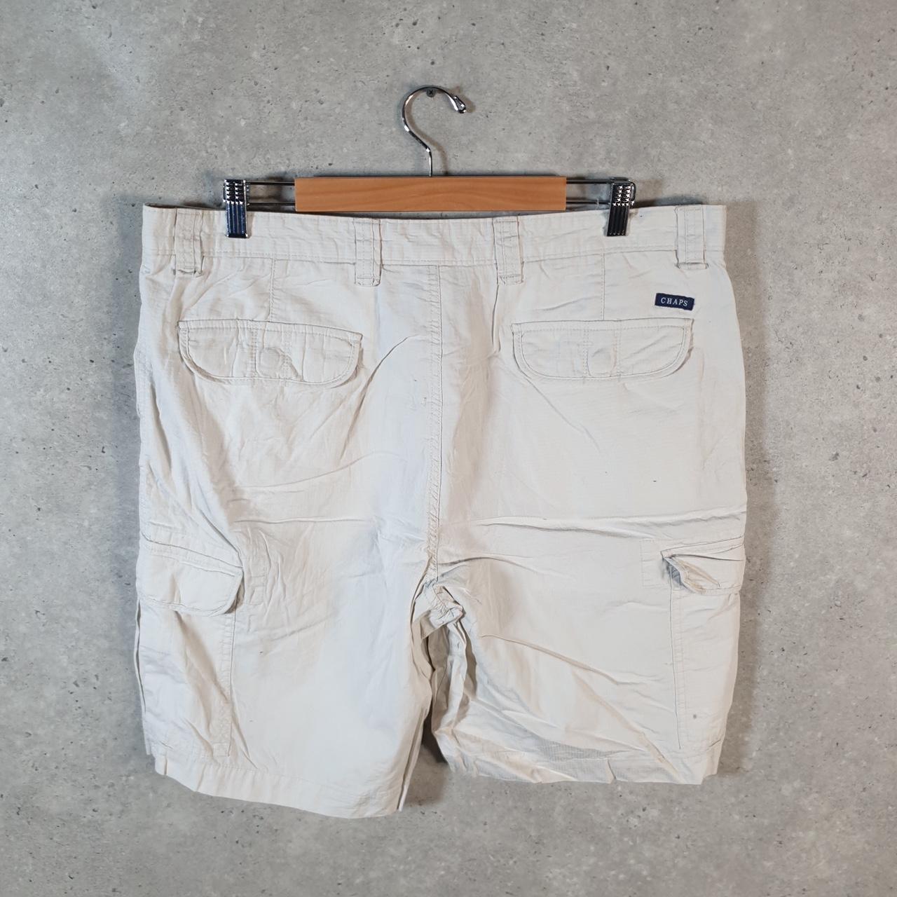 Vintage Chaps Ralph Lauren Polo Shorts Jorts Cargo Men’s W38 Beige Baggy Cotton