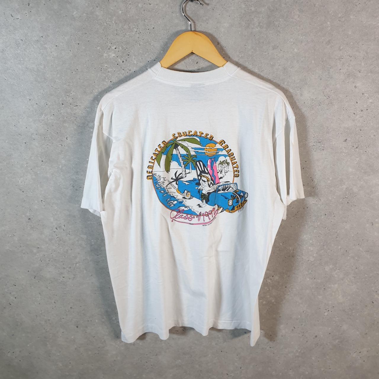 Vintage Screen Stars Class of 1992 Robert E Lee USA Single Stitch T Shirt Men’s XL White