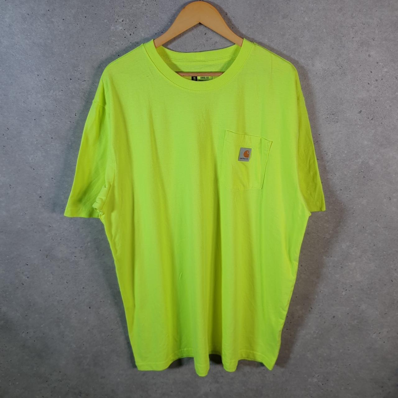 Vintage Carhartt Pocket T Shirt Men’s XL Tall Green Workwear Chore Utility Loose Fit C9290