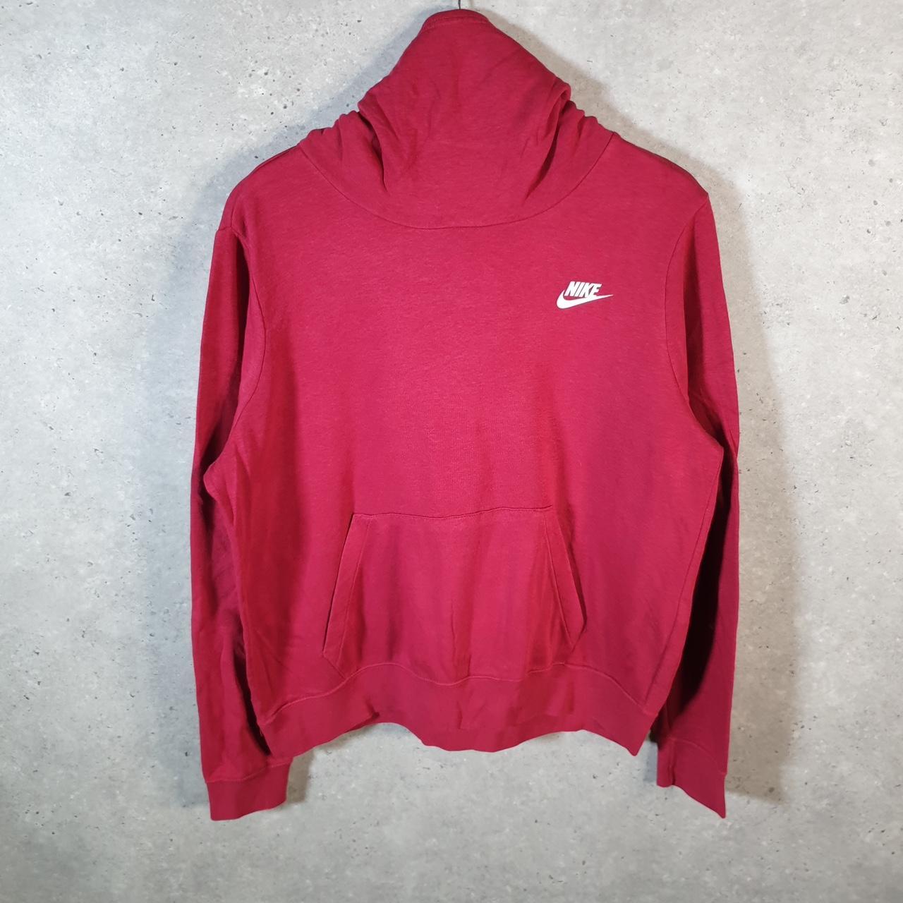 Vintage Nike Club Hoodie Womens Large Pink Swoosh Y2K Pullover