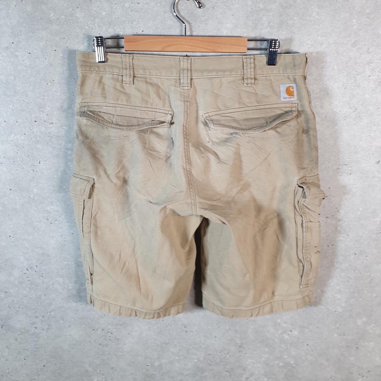 Vintage Carhartt Baggy Carpenter Shorts Jorts Cargo Men’s W32 Brown Relaxed Fit Workwear
