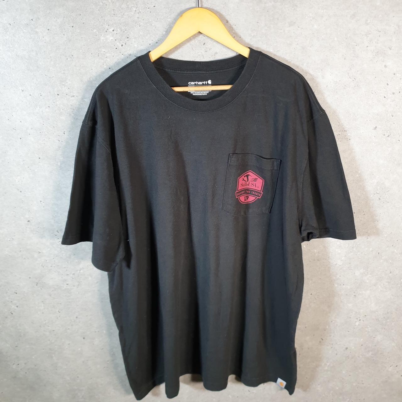 Vintage Carhartt Pocket T Shirt Men’s XL Black Workwear Chore Utility Loose Fit C9317