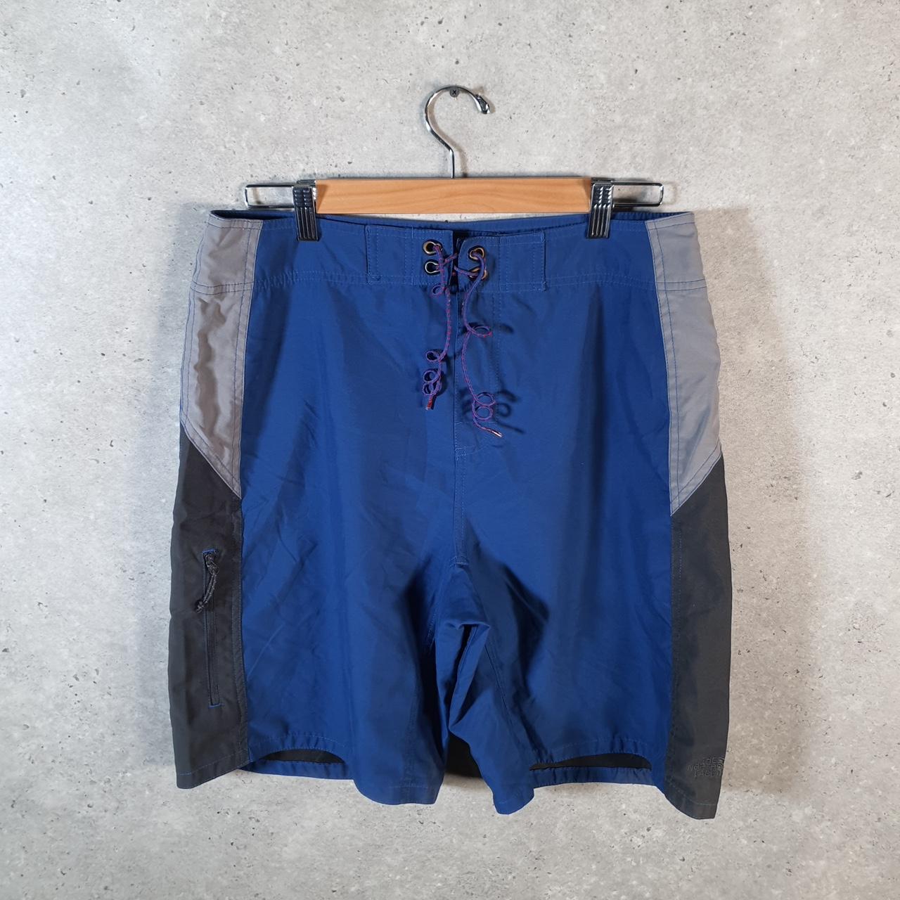 Vintage The North Face TNF Shorts Jorts Chino Cargo Men’s W32 Blue Baggy Cotton