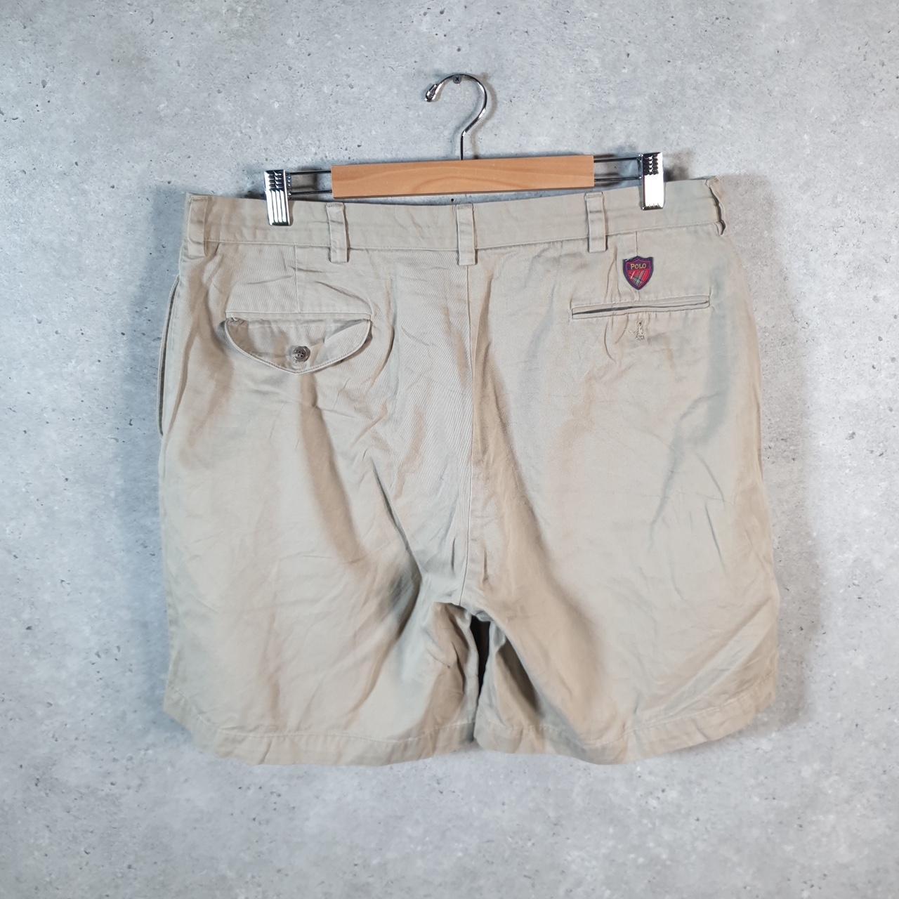 Vintage Ralph Lauren Polo Golf Shorts Jorts Chino Cargo Men’s W38 Brown Baggy Cotton A4382