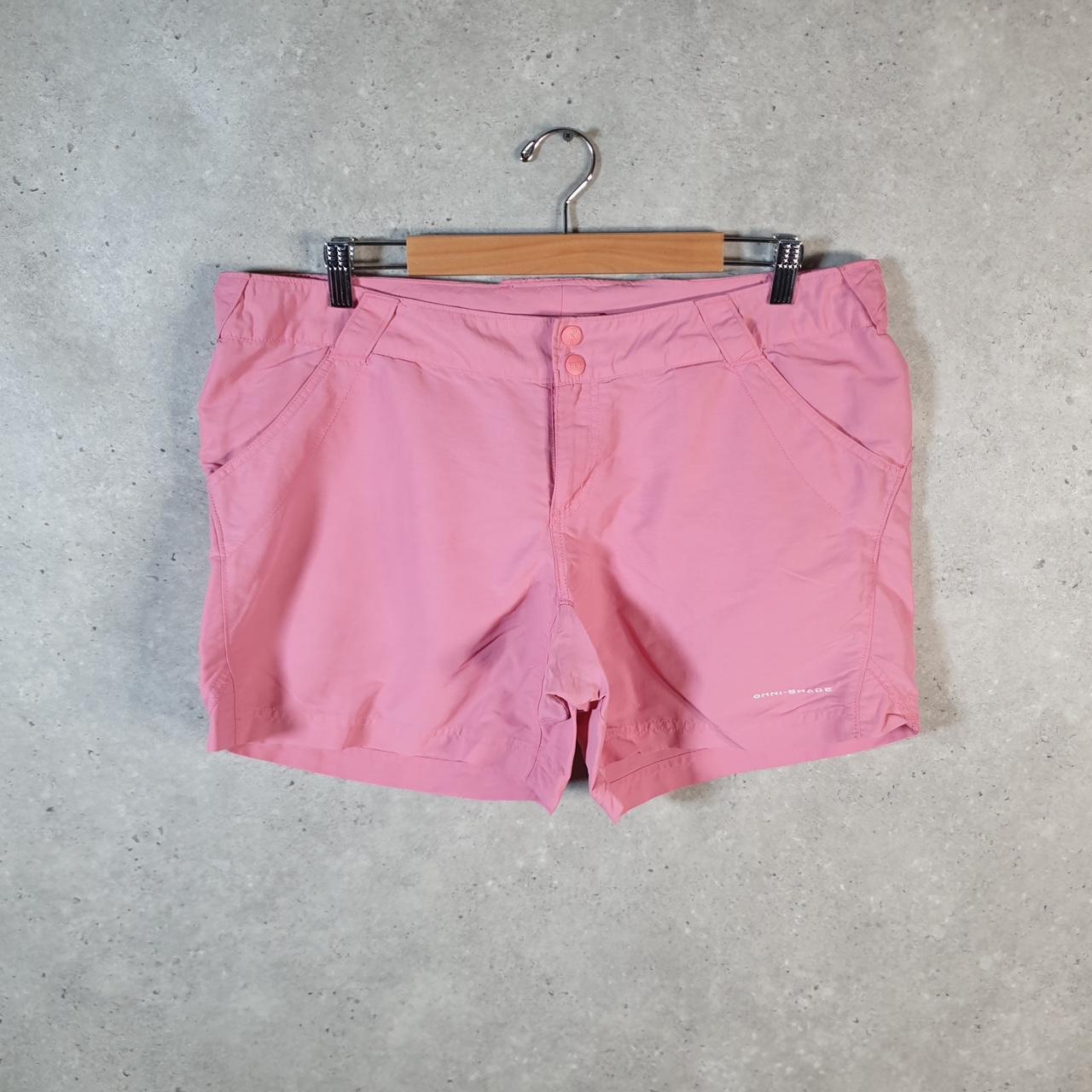 Vintage Columbia Performance Fishing Gear Shorts Womens XL Pink OmniShade