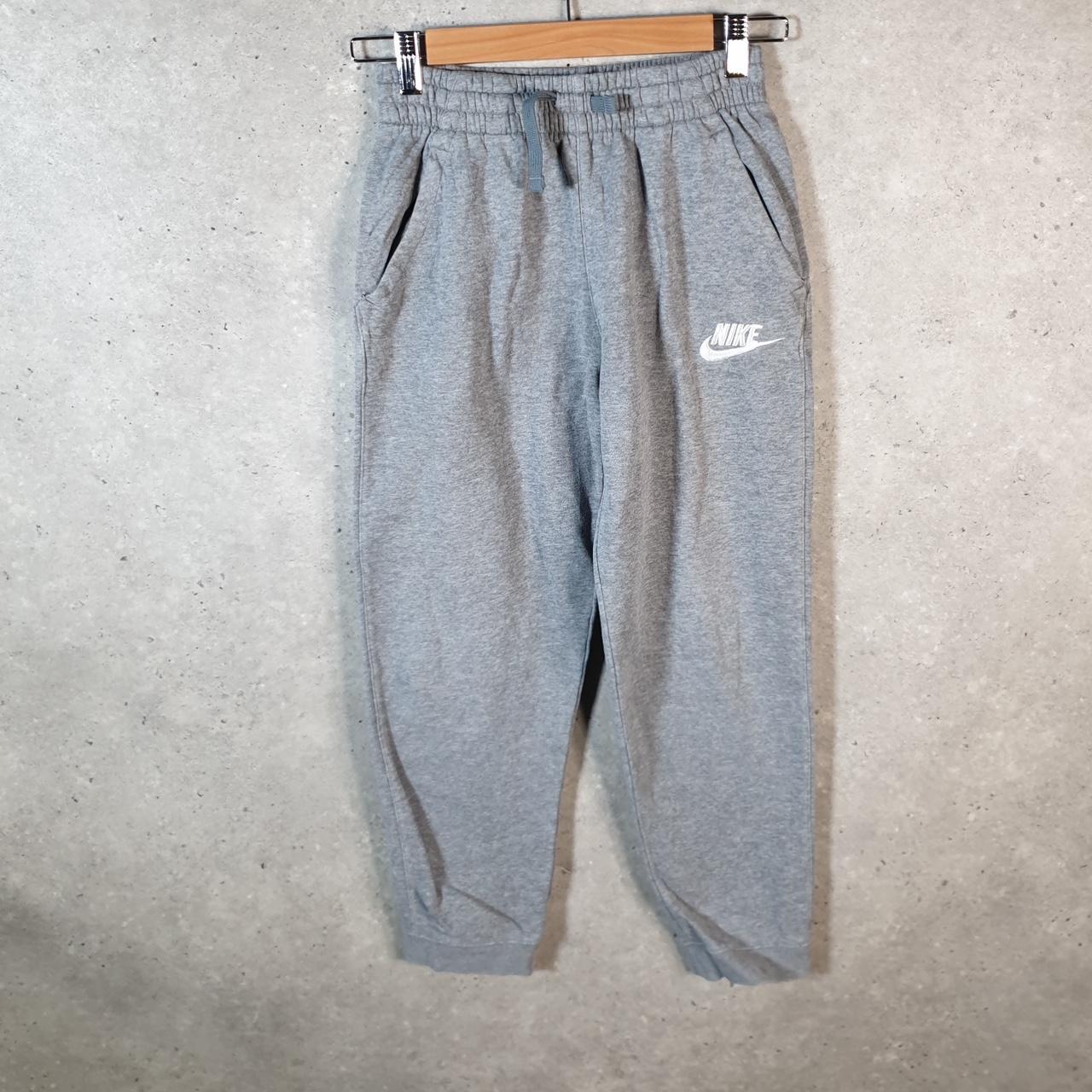 Vintage Nike Club Sweatpant Joggers Womens Large Grey Swoosh Sports Tracksuit Big Fish Vintage