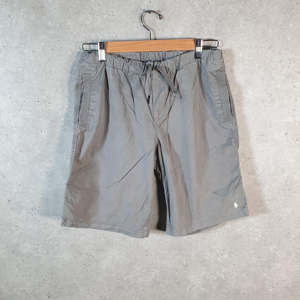 Vintage Ralph Lauren Polo Shorts Jorts Chino Cargo Womens W28 Grey Baggy Cotton