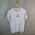 Vintage Jordan Air Dri Fit T Shirt Men’s White Small Casual Sports Logo Athletic C9825