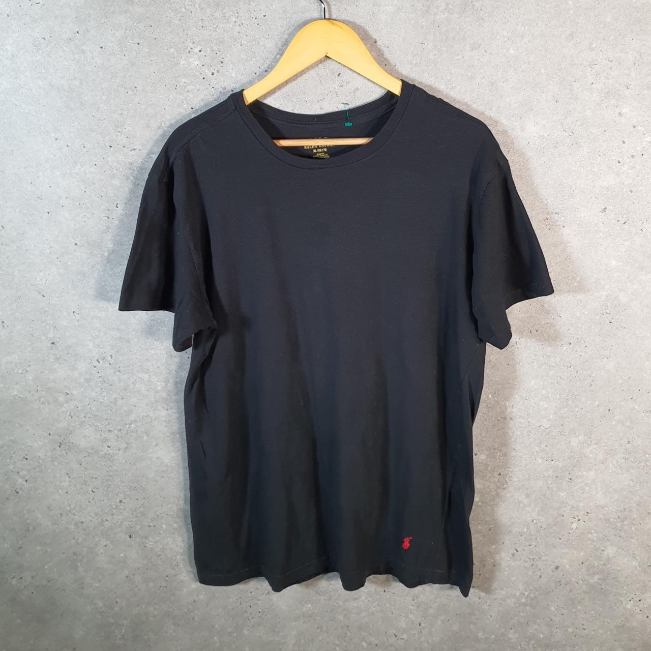 Vintage Ralph Lauren Polo Sport T Shirt Men’s XL Black Slim Fit Embroidered Pony C8703