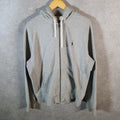 Vintage Ralph Lauren Polo Heavyweight Hoodie Men’s Large Grey Cotton Full Zip Pony