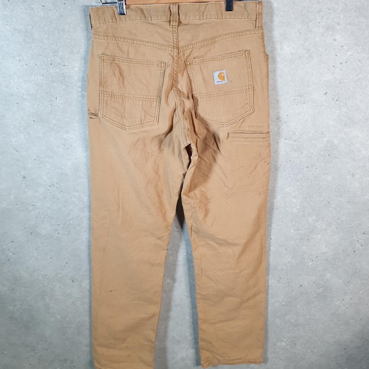 Vintage Carhartt Carpenter Trousers Mens W31 L32 Brown Relaxed Fit Workwear USA