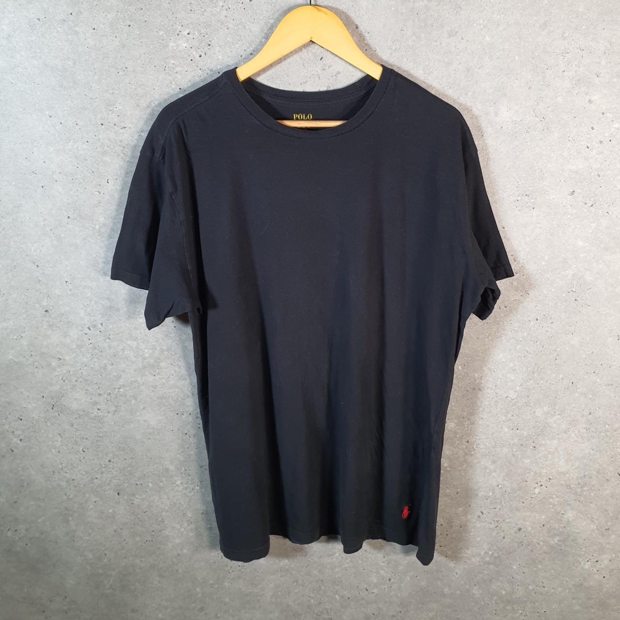 Vintage Ralph Lauren Polo Sport T Shirt Men’s XL Black  Classic Fit Embroidered Pony C8719