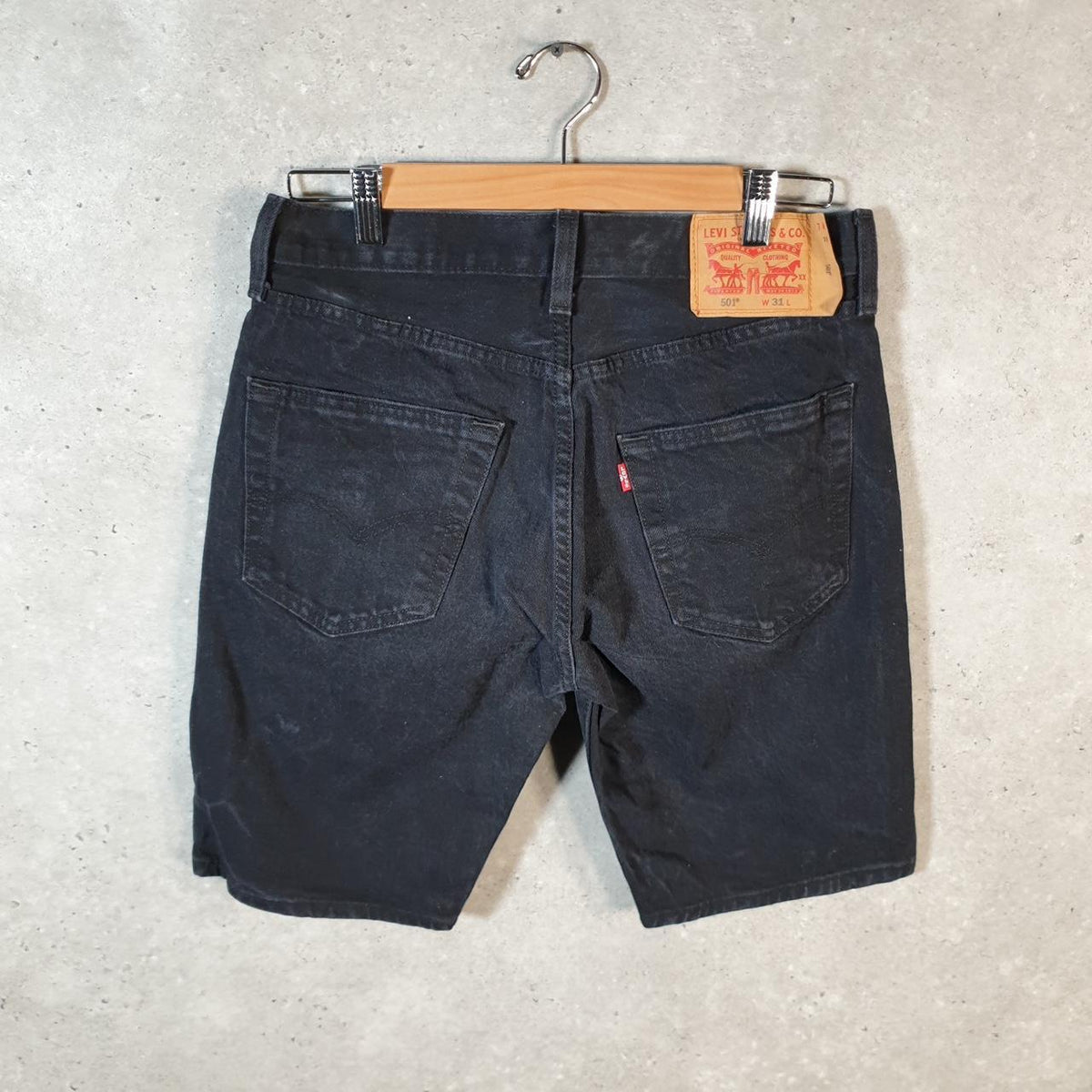 Vintage Levi’s 501 Baggy Shorts Jorts Cargo Men’s W31 Grey Relaxed Denim