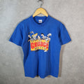 Vintage Stedman The Grudge Match 90s USA Single Stitch T Shirt Men’s Medium Blue C9455