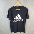 Vintage Adidas Amplifier T Shirt Men’s Medium Black Three Stripes Logo Athletic