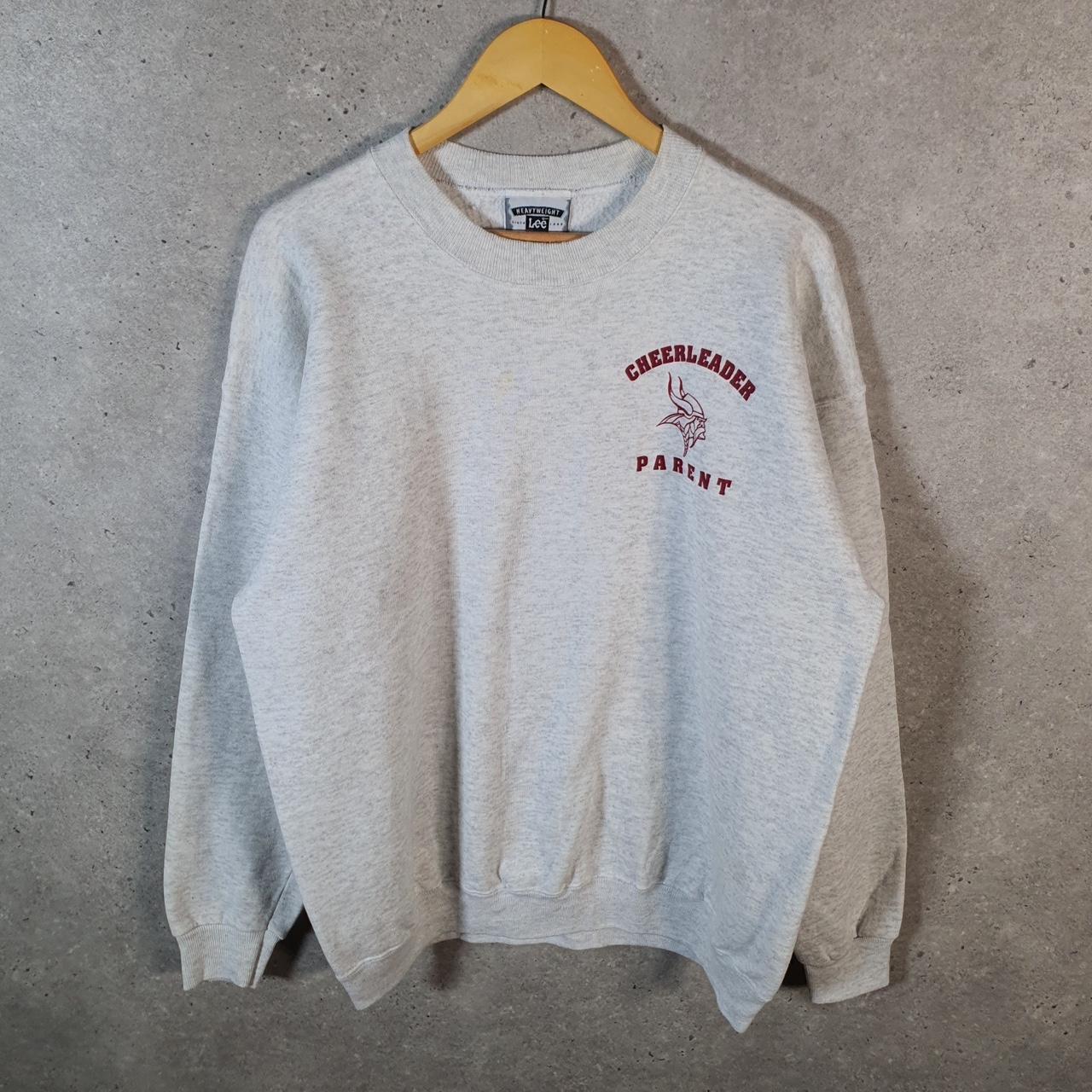 Vintage Lee Heavyweight Sweatshirt Men’s XL Grey Cheerleader Parent Baggy