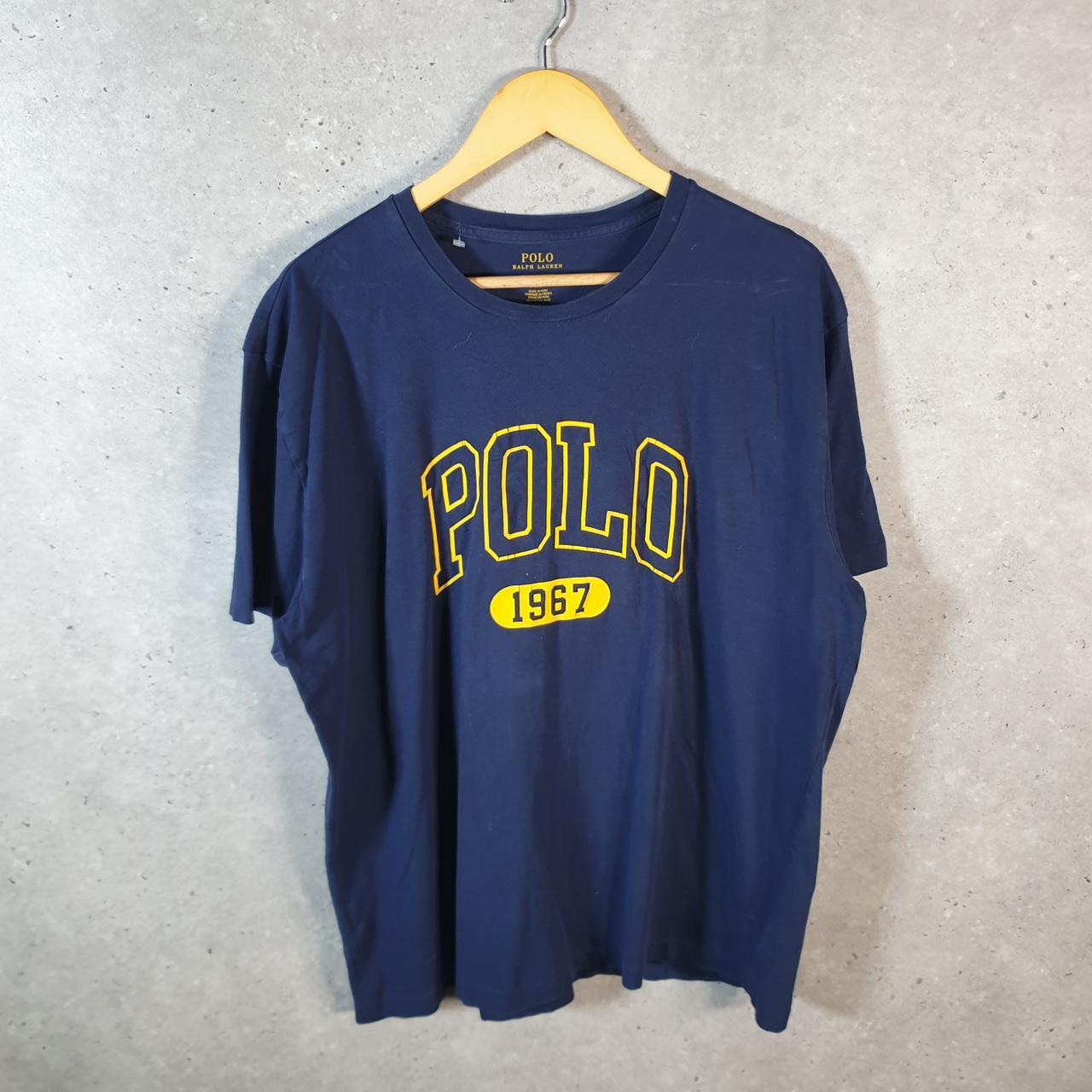 Vintage Ralph Lauren Polo T Shirt Men’s Large Blue Embroidered Classic Fit Pony C9058
