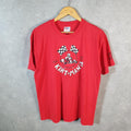 Vintage Hanes Kart Mania Roseburg 90s USA Single Stitch T Shirt Men’s Large Red C8121