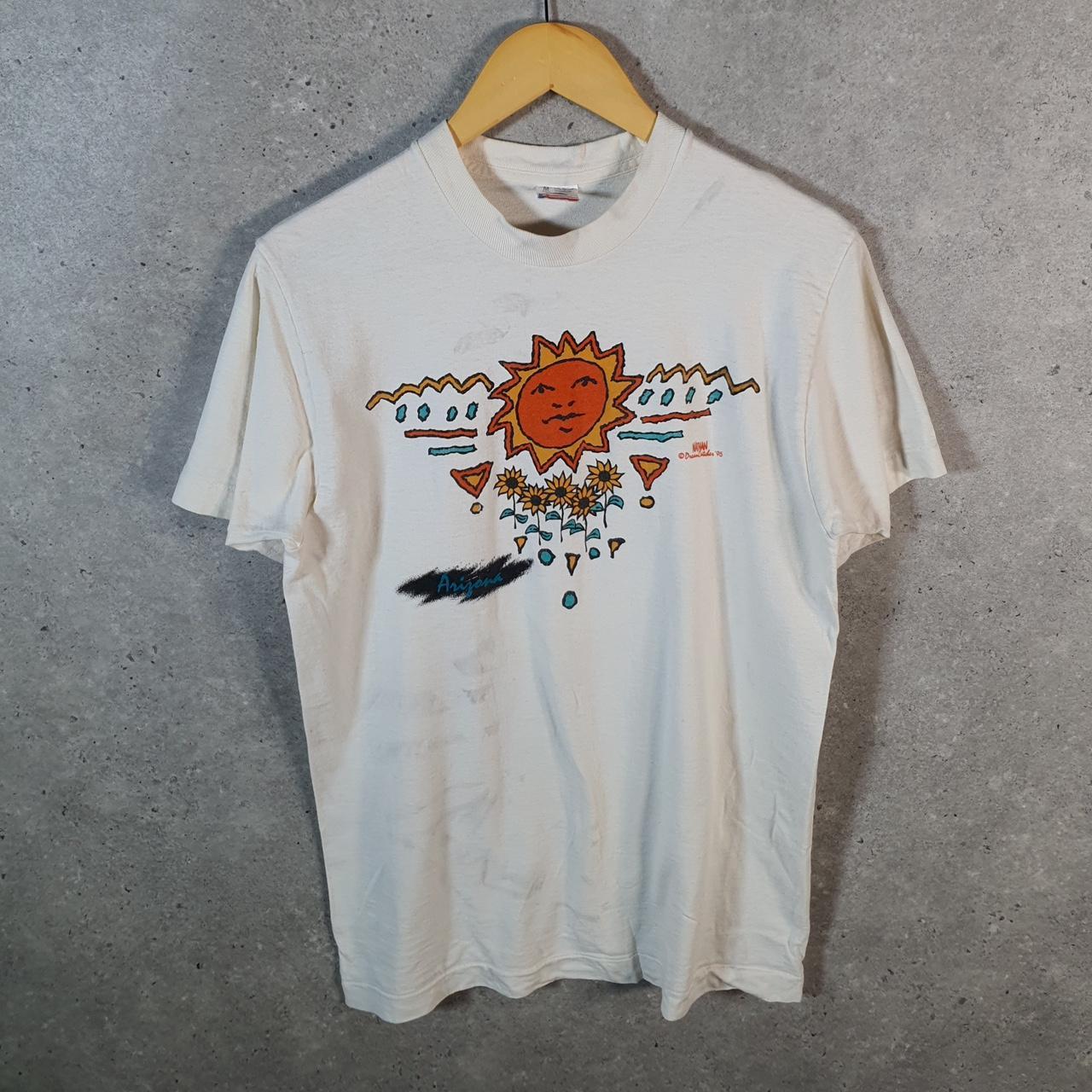 Vintage Fruit of the Loom Dream Catchers 1995 Sunset Single Stitch T Shirt Men’s Medium White