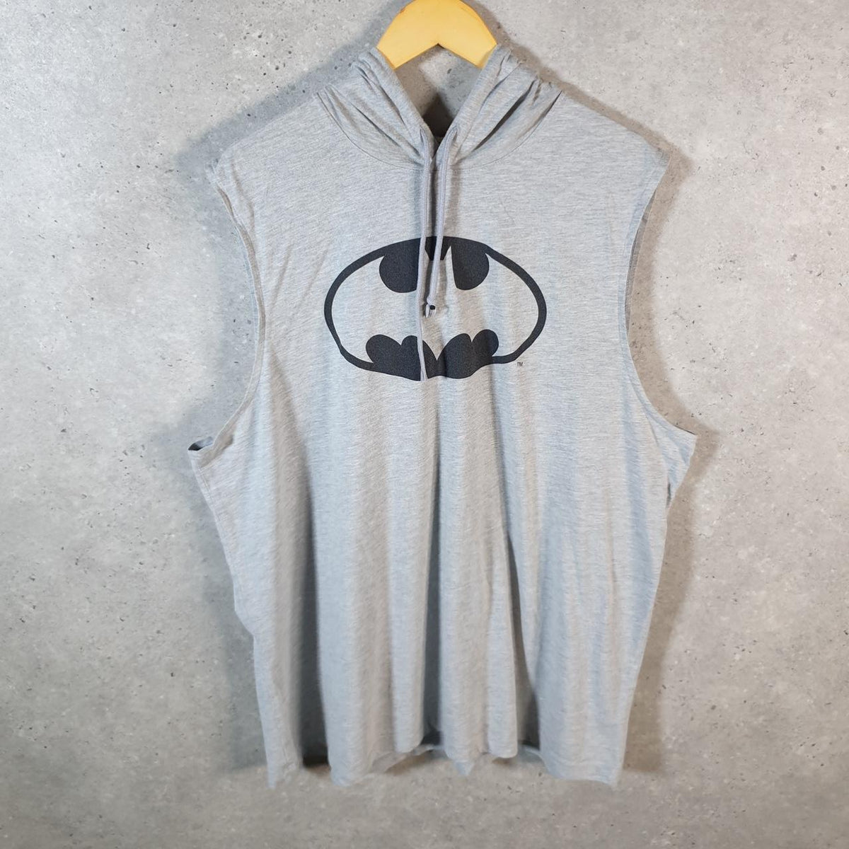 Vintage Batman Gotham City Boxing Gym Hoodie Men’s XL Grey Graphic Cartoon