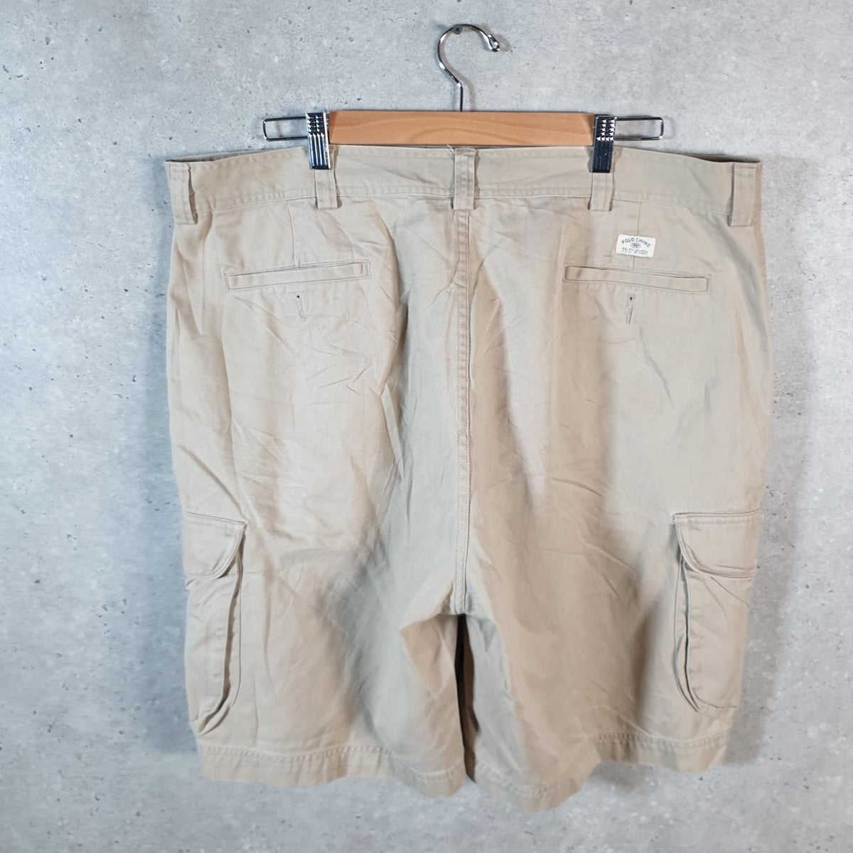 Vintage Ralph Lauren Polo Shorts Jorts Chino Cargo Men’s W40 Brown Baggy Cotton