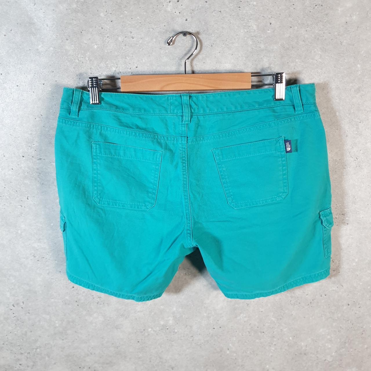 Vintage The North Face TNF Shorts Jorts Chino Cargo Womens UK16 Blue Baggy Cotton