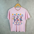 Vintage Breakaway Mexico Graphic 90s USA Single Stitch T Shirt Men’s Large Pink