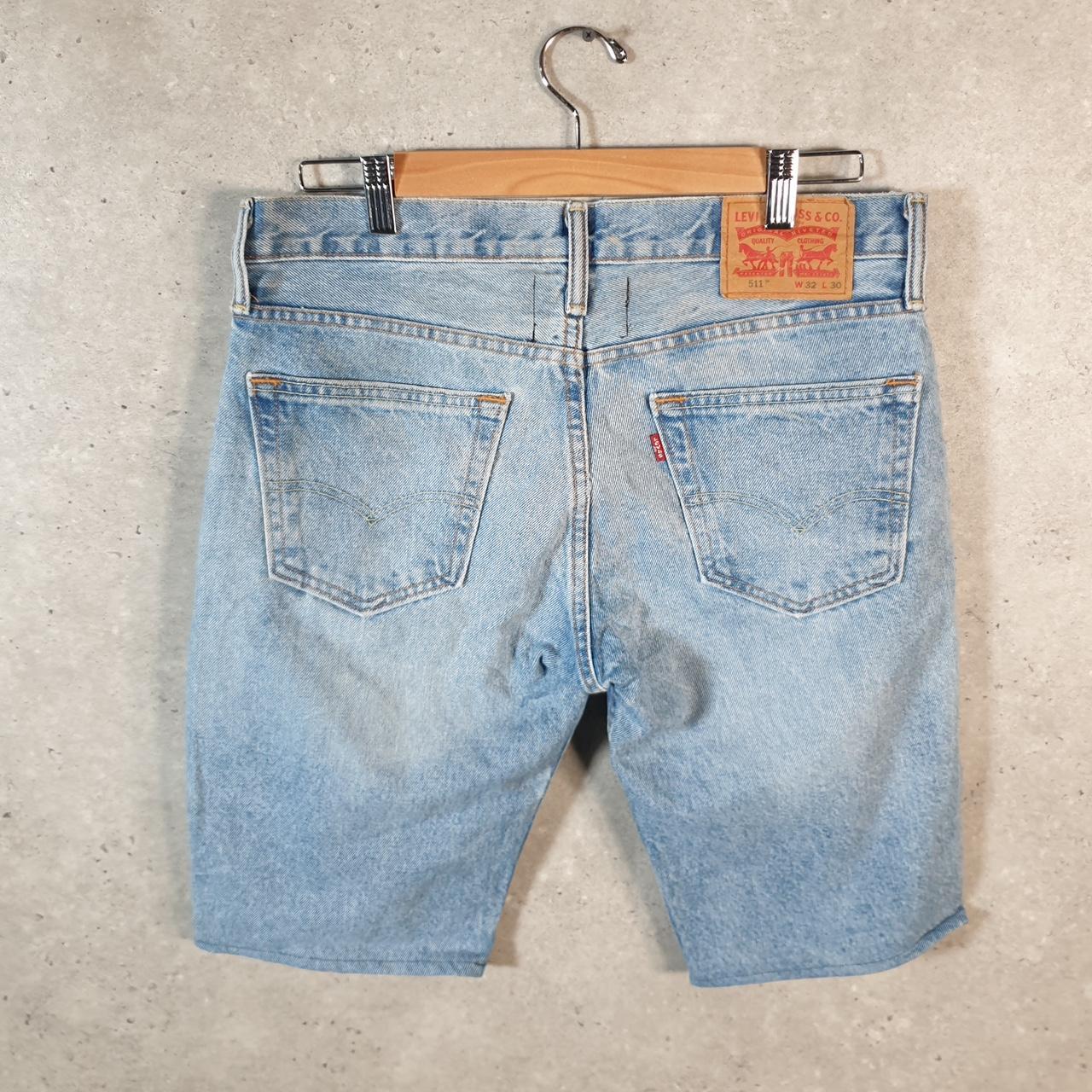 Vintage Levi’s 511 Baggy Shorts Jorts Cargo Men’s W32 Blue Relaxed Denim