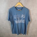 Vintage Adidas Dallas Mavericks T Shirt Shirt Men’s Small Blue Trefoil Retro Logo Athletic