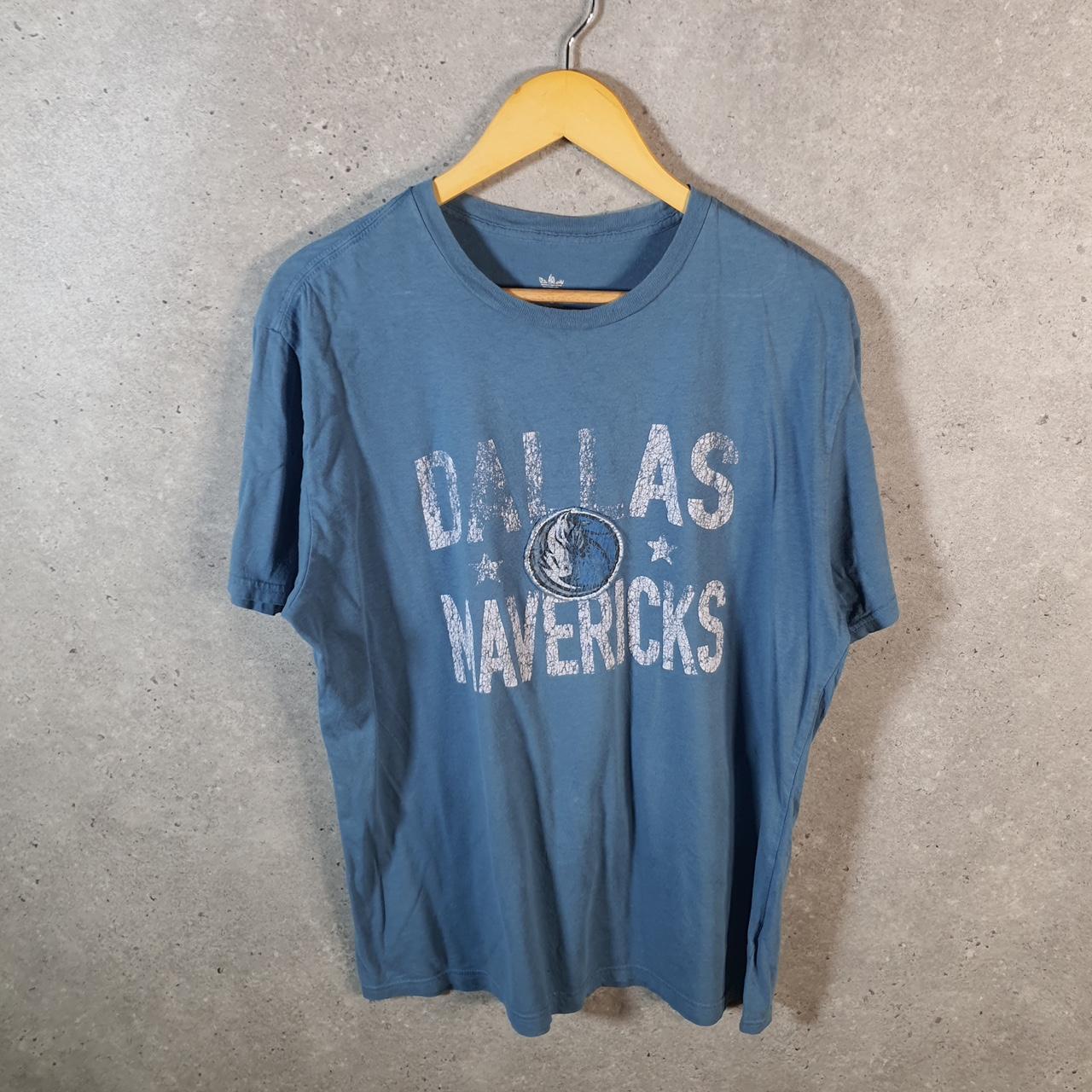 Vintage Adidas Dallas Mavericks T Shirt Shirt Men’s Small Blue Trefoil Retro Logo Athletic