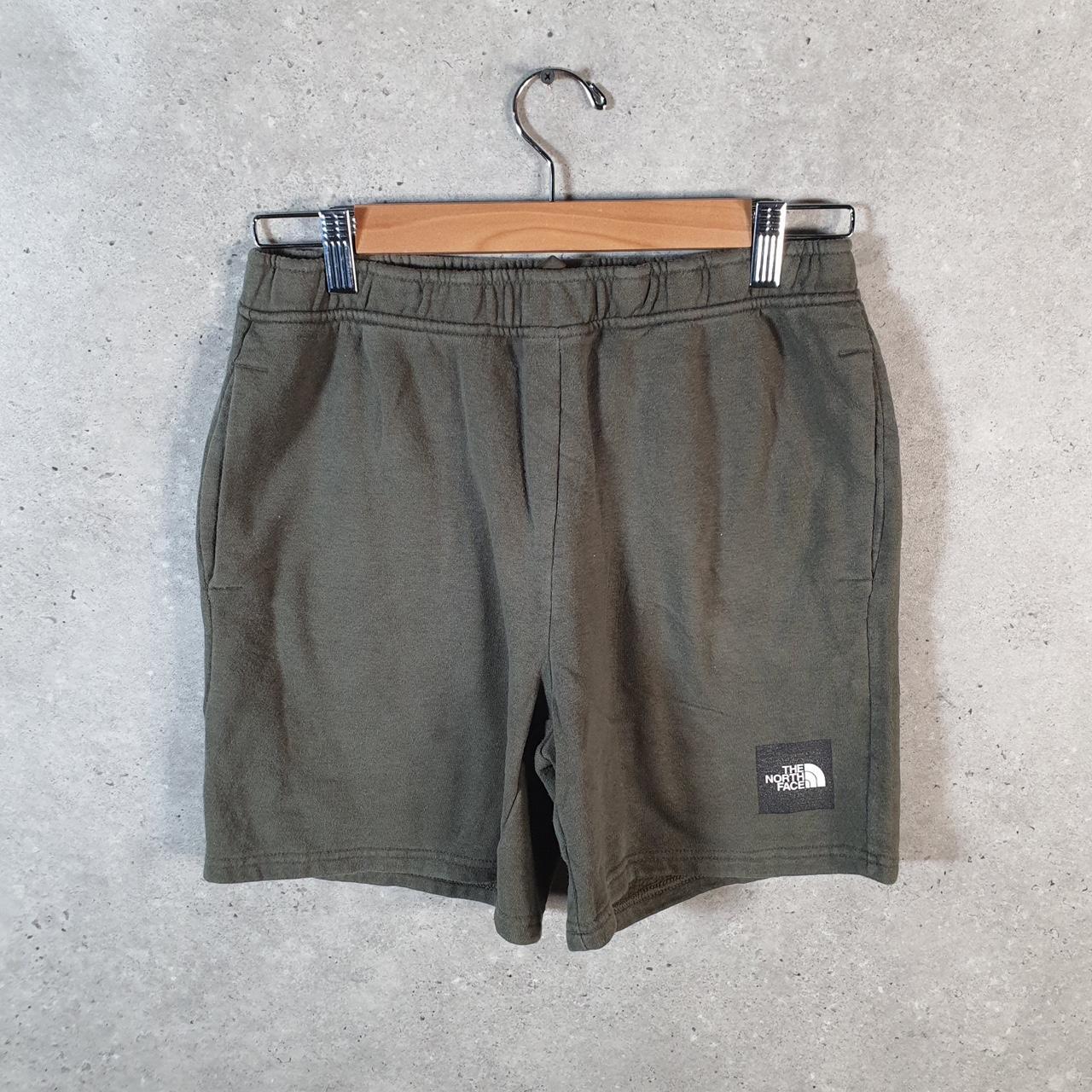 Vintage The North Face TNF Shorts Jorts Chino Cargo Boys XL Khaki Green Baggy Cotton