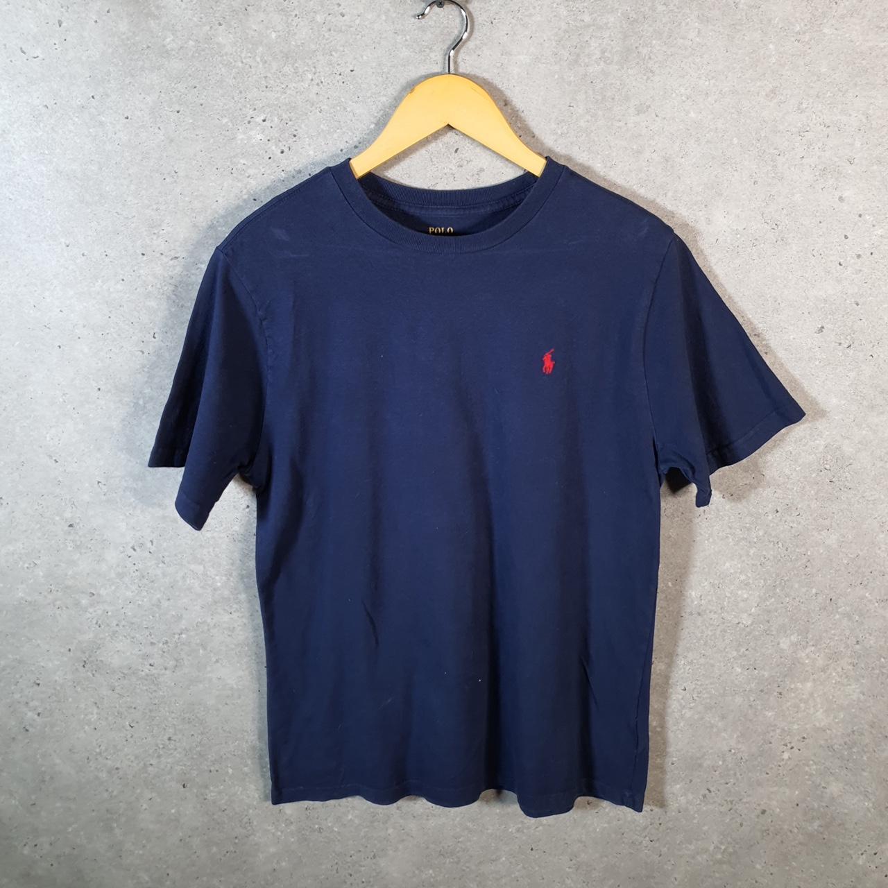 Vintage Ralph Lauren Polo T Shirt Men’s XL Blue Embroidered Pony Classic Fit C9107