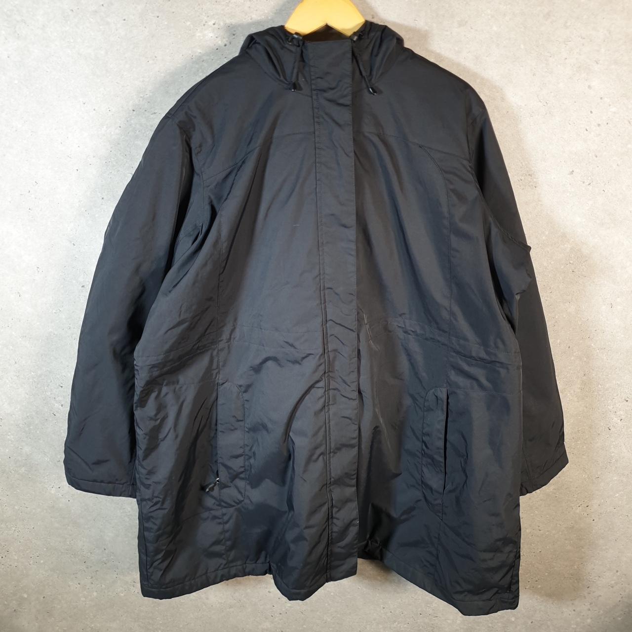 Vintage L.L. Bean Outdoors Nylon Jacket Mens 3XL Black Waterproof Shell Coat