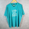 Vintage Fruit of the Loom 1992 Kings County Special Olympics Single Stitch T Shirt Men’s 2XL Blue C8757