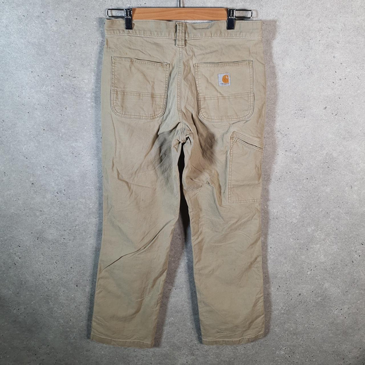 Vintage Carhartt Carpenter Trousers Mens W30 L30 Brown Relaxed Fit Workwear USA