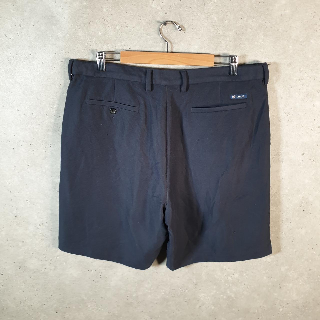 Vintage Chaps Ralph Lauren Shorts Jorts Cargo Men’s W38 Navy Blue Baggy Cotton