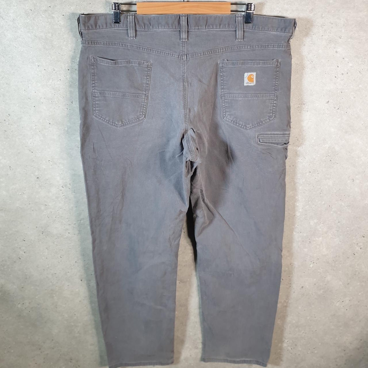 Vintage Carhartt Carpenter Trousers Mens W44 L32 Grey Relaxed Fit Workwear USA