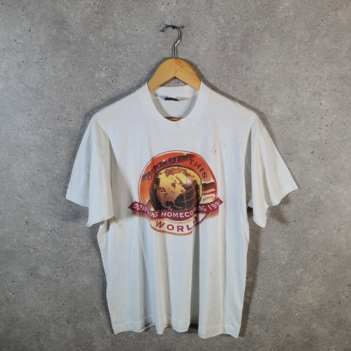 Vintage Screen Stars Best Dowling Homecoming 1994 USA Single Stitch T Shirt Men’s XL White Big Fish Vintage