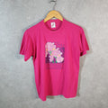 Vintage Jerzees Iris Tennessee Flowers 90s USA Single Stitch T Shirt Men’s Small Pink C8015