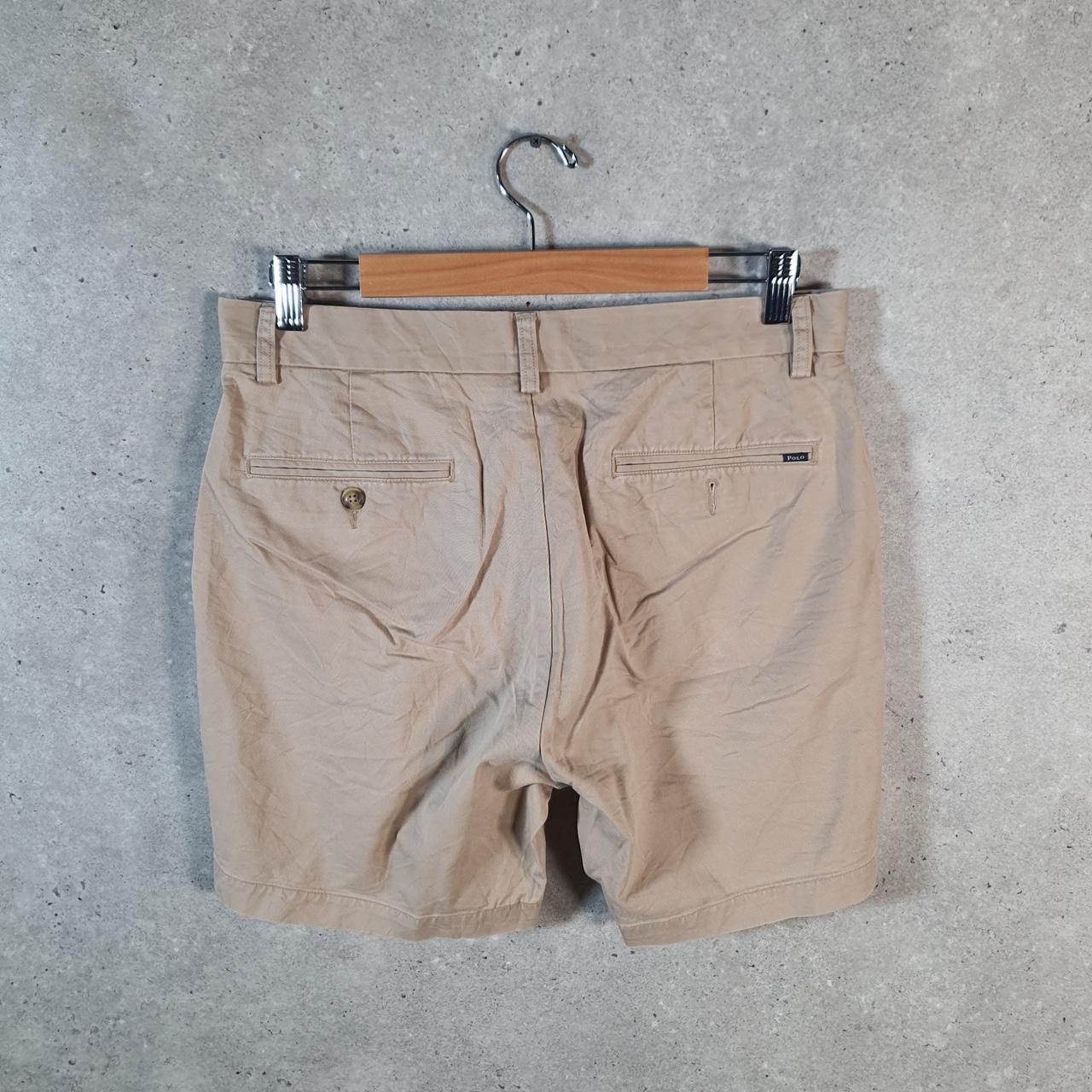 Vintage Ralph Lauren Polo Shorts Jorts Cargo Men’s W31 Beige Baggy Cotton A4654