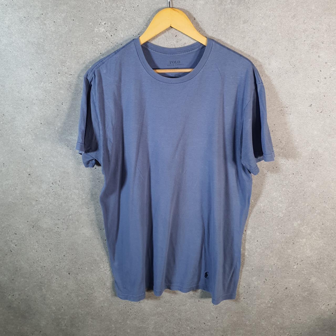 Vintage Ralph Lauren Polo Sport T Shirt Men’s Large Blue  Classic Fit Embroidered Pony C8689