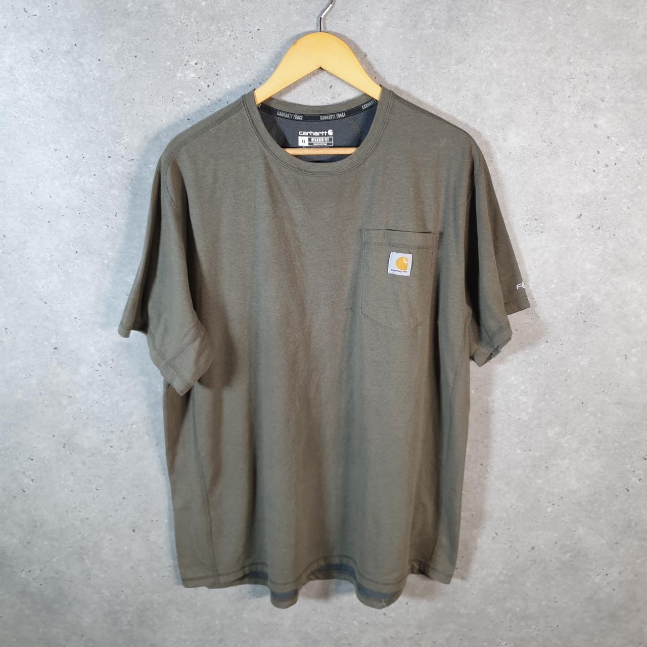 Vintage Carhartt Pocket T Shirt Men’s XL Grey Workwear Chore Utility Relaxed Fit C9174