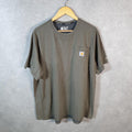 Vintage Carhartt Pocket T Shirt Men’s XL Grey Workwear Chore Utility Relaxed Fit C9174