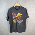 Vintage Tom & Jerry 90s T Shirt Shirt Men’s Medium Grey Graphic Cartoon C9963