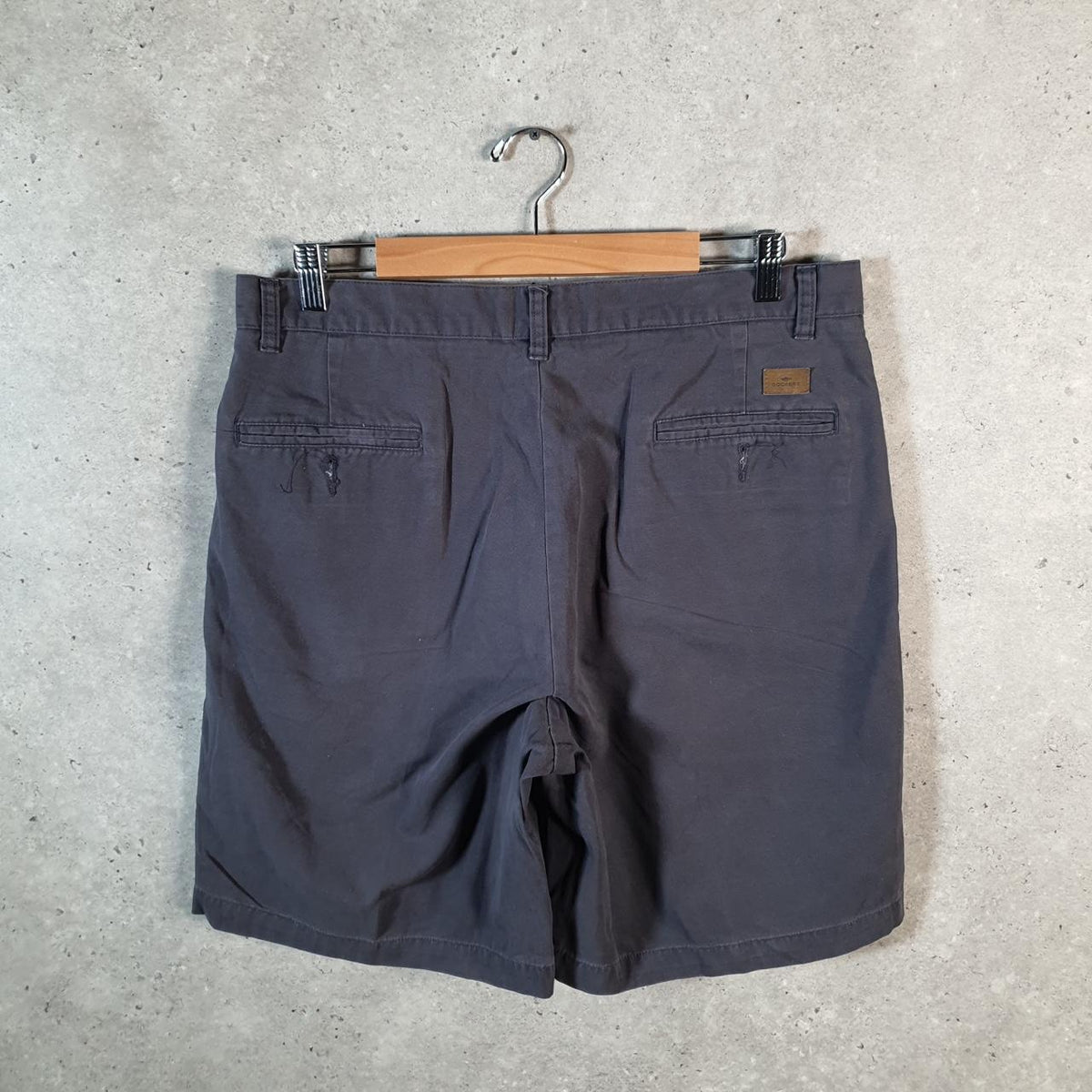 Vintage Dockers Chino Shorts Jorts Cargo Men’s W34 Grey Baggy Cotton A4442